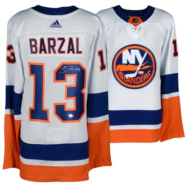 Autographed New York Islanders    Mathew Barzal    Fan Blank Hockey Jerseys Near Me 575 28 